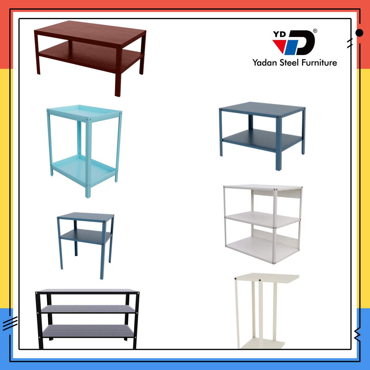 RAK Shelf Table collection - Buy Product on Yadan Steel Furniture