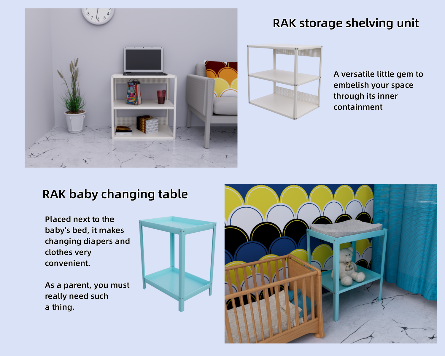 RAK Shelf Table collection - Buy Product on Yadan Steel Furniture