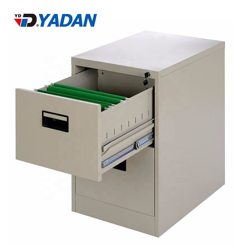 YD-D2B 2 Drawer Vertical Filling Cabinet with Anti Tilted Lock