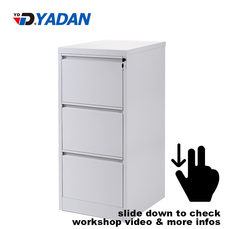 YD-D3A 3 Drawer Vertical Filling Cabinet with Anti Tilted Lock｜YD-D3A