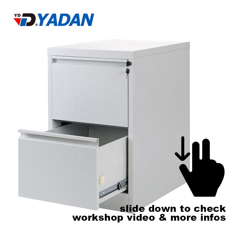 2 Drawer Vertical Filling Cabinet with Anti Tilted Lock｜YD-D2A 