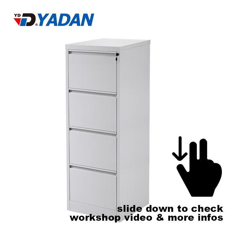 4 Drawer Vertical Filling Cabinet with Anti Tilted Lock｜YD-D4A 