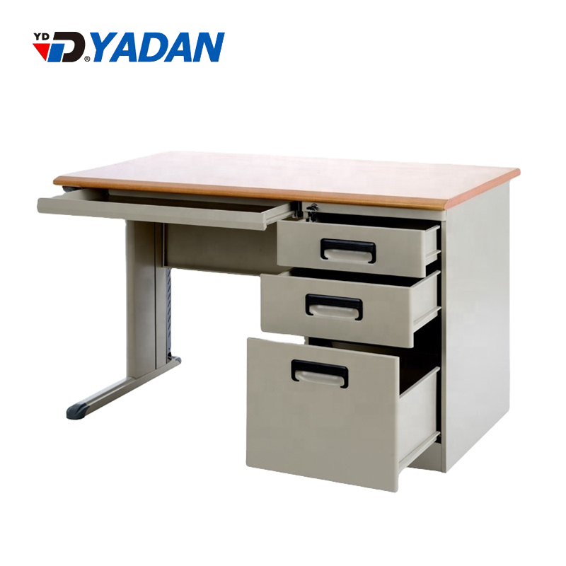 YD-1C Wooden Top Office Desk with Keyboard